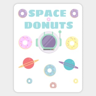 Space Donut Tee Sticker